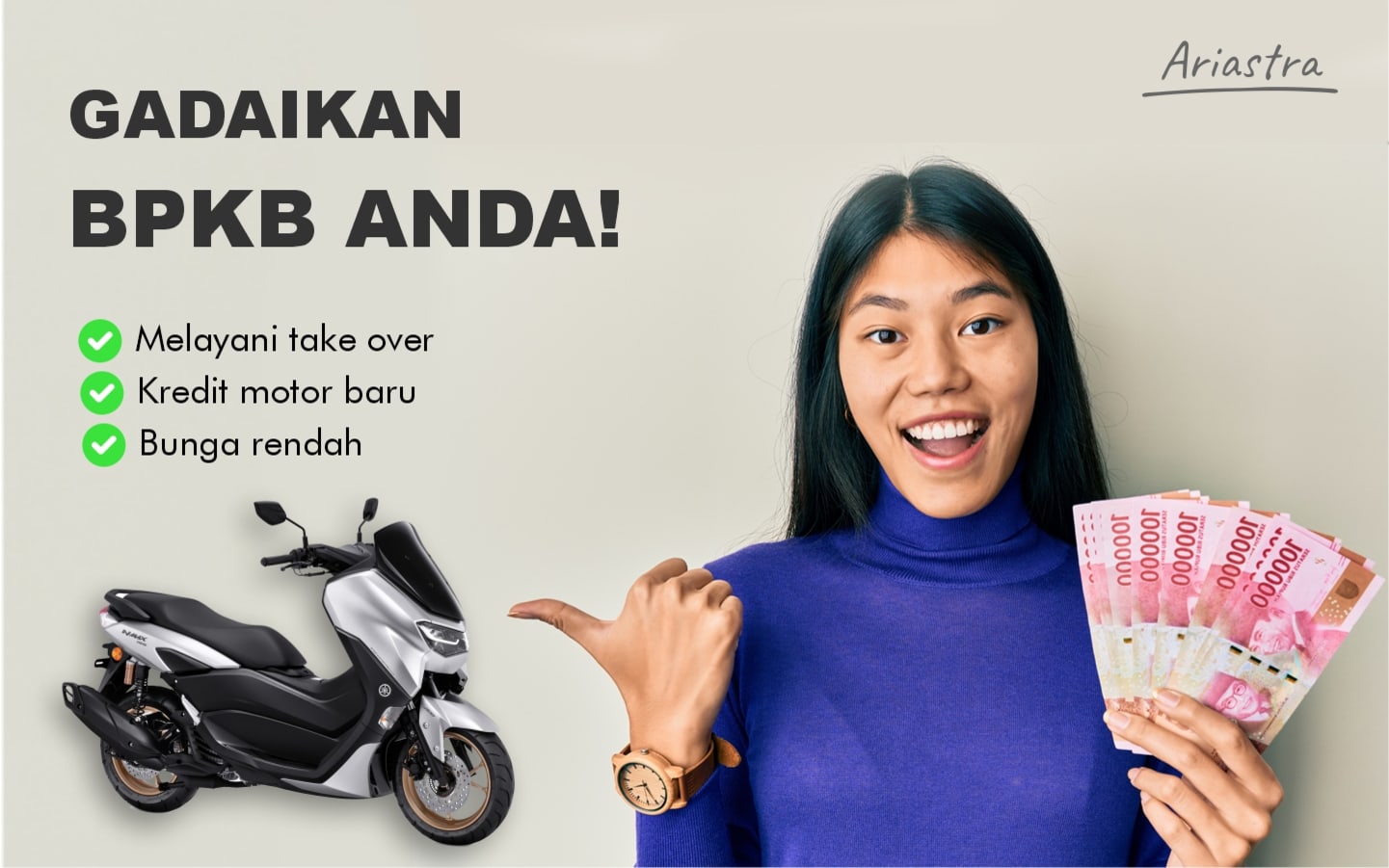 Kredit Jaminan BPKB Motor Bali, Denpasar, badung, Tabanan, gianyar