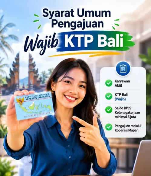 Syarat kredit tanpa jaminan koperasi mapan bali