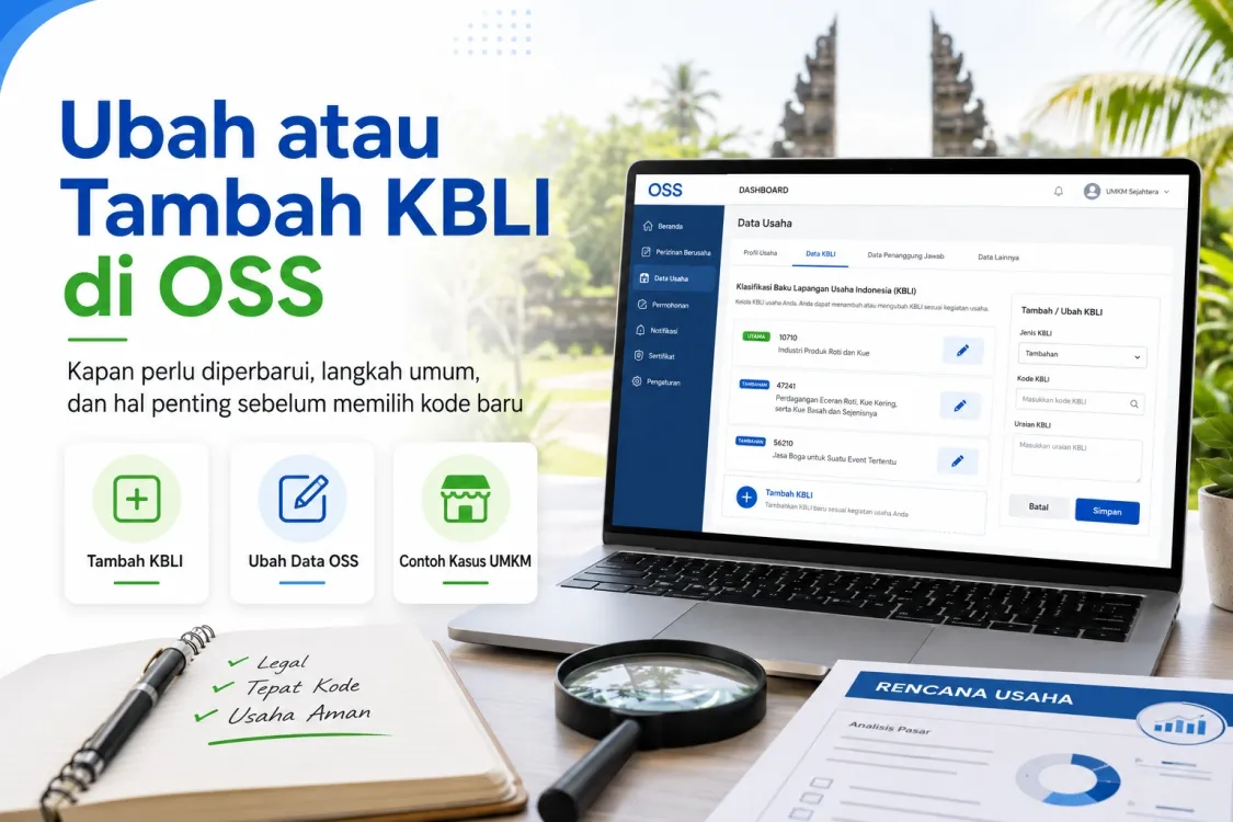 Cara Menambah atau Mengubah KBLI di OSS Setelah NIB Terbit